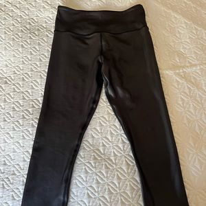 Zyia Black Metallic Leggings